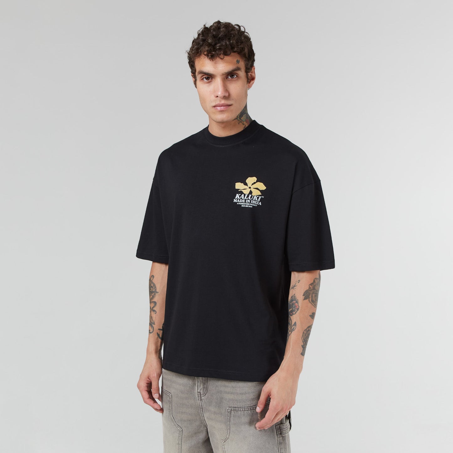 Tee | Flower Man Black